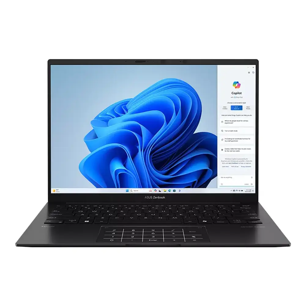 ASUS Zenbook 14 OLED UM3406GA AMD Ryzen AI 7 445 | 16GB LPDDR5X | 512GB PCIe 4.0 NVMe SSD | 14" WUXGA OLED Touch Display | AMD Radeon Graphics | FHD IR Camera | Wi-Fi 6E | ASUS NumberPad 2.0 | Jade Black | 2-Year Warranty