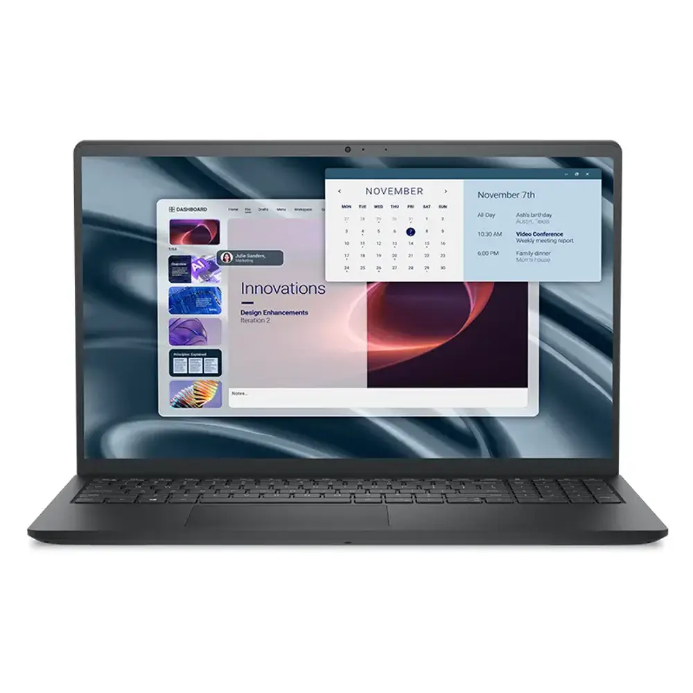 Dell Pro 15 PV15255 | AMD Ryzen 5 7520U | 8GB LPDDR5 RAM | 512GB SSD | 15.6-inch FHD 120Hz IPS Display | Windows 11 Pro | Carbon Black | 1 Year Warranty