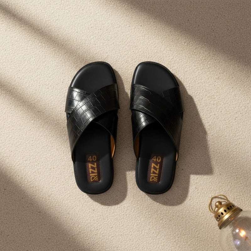 Handcrafted RIZZ leather sandals made in Chattogram, Bangladesh