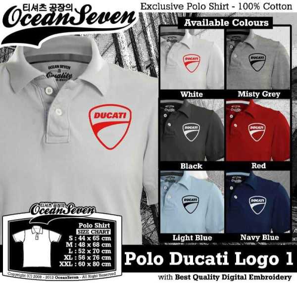 Polo Shirt Automotive Polo Shirt Ducati Logo