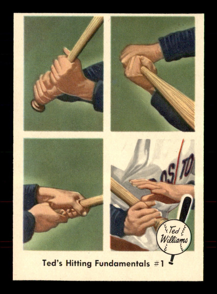 1959 Fleer #71 Ted's HItting Fundamentals #1 NM