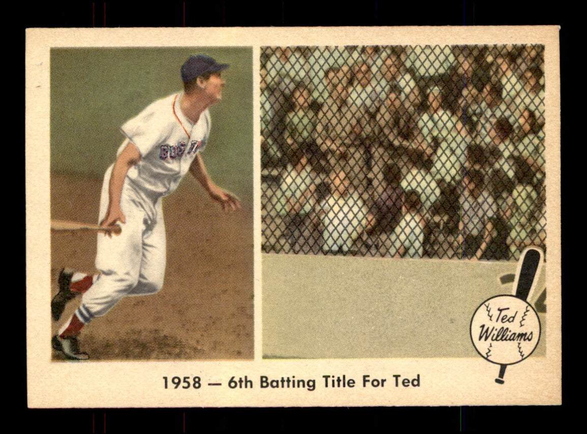1959 Fleer #62 1958 - 6th Batting Title For Ted NM