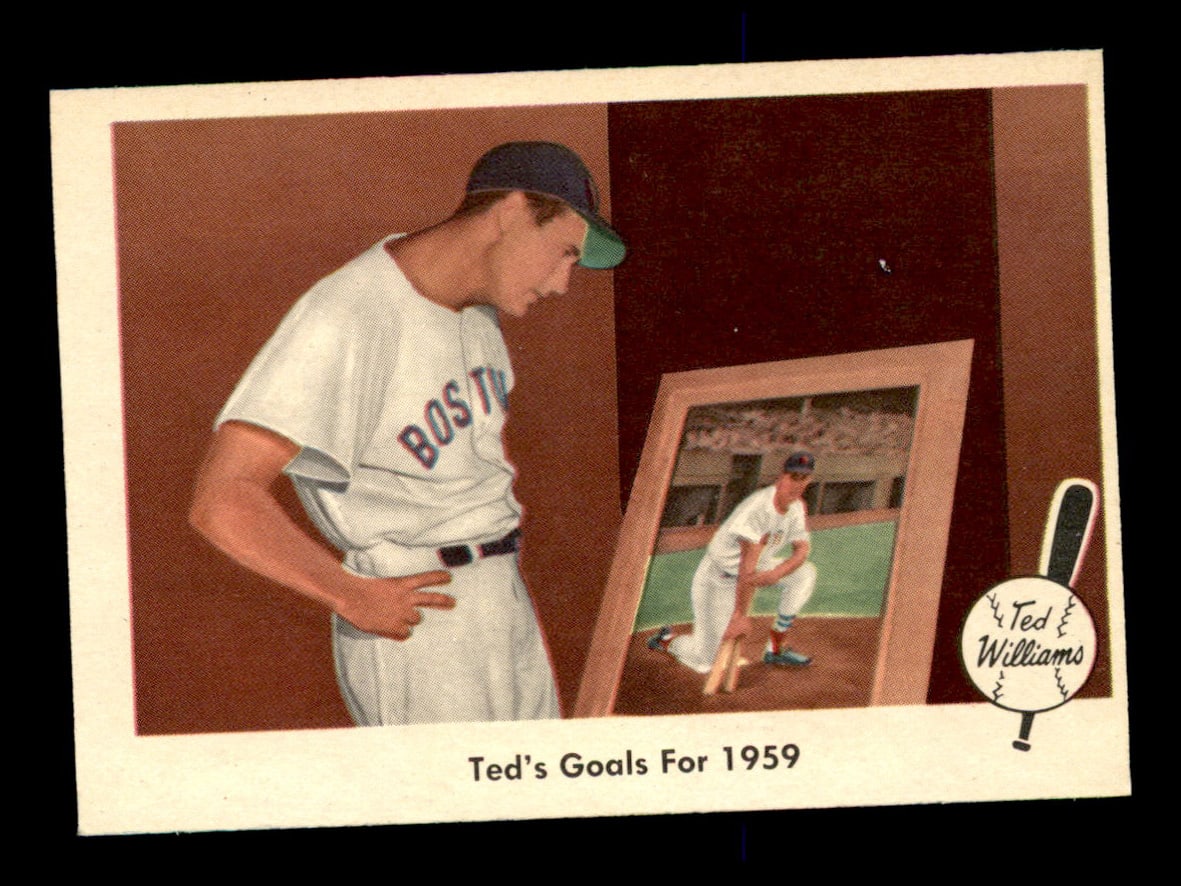 1959 Fleer Ted Williams #80 Ted's Goals For 1959 NM