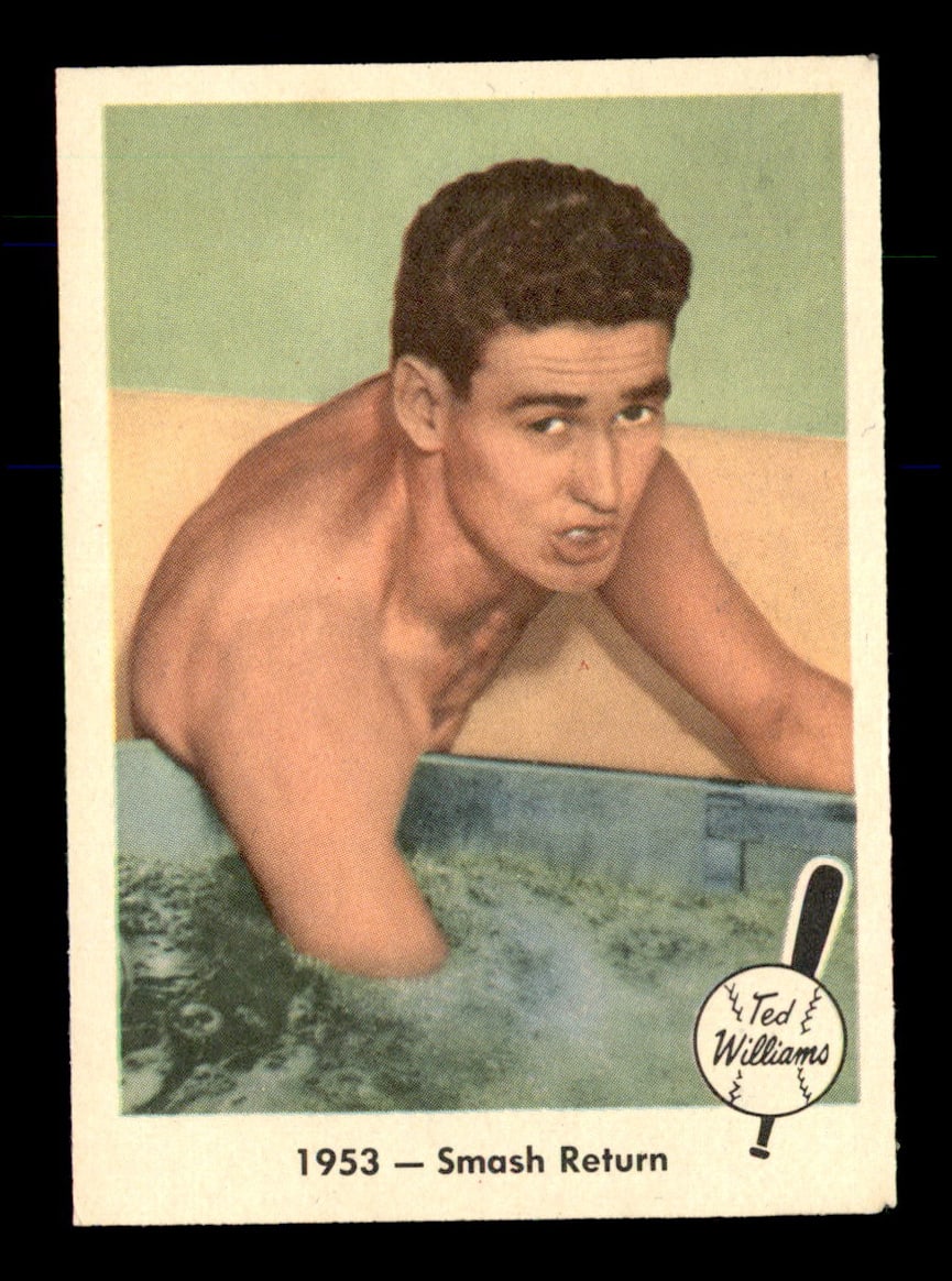 1959 Fleer Ted Williams #49 1953 - Smash Return EX-MT