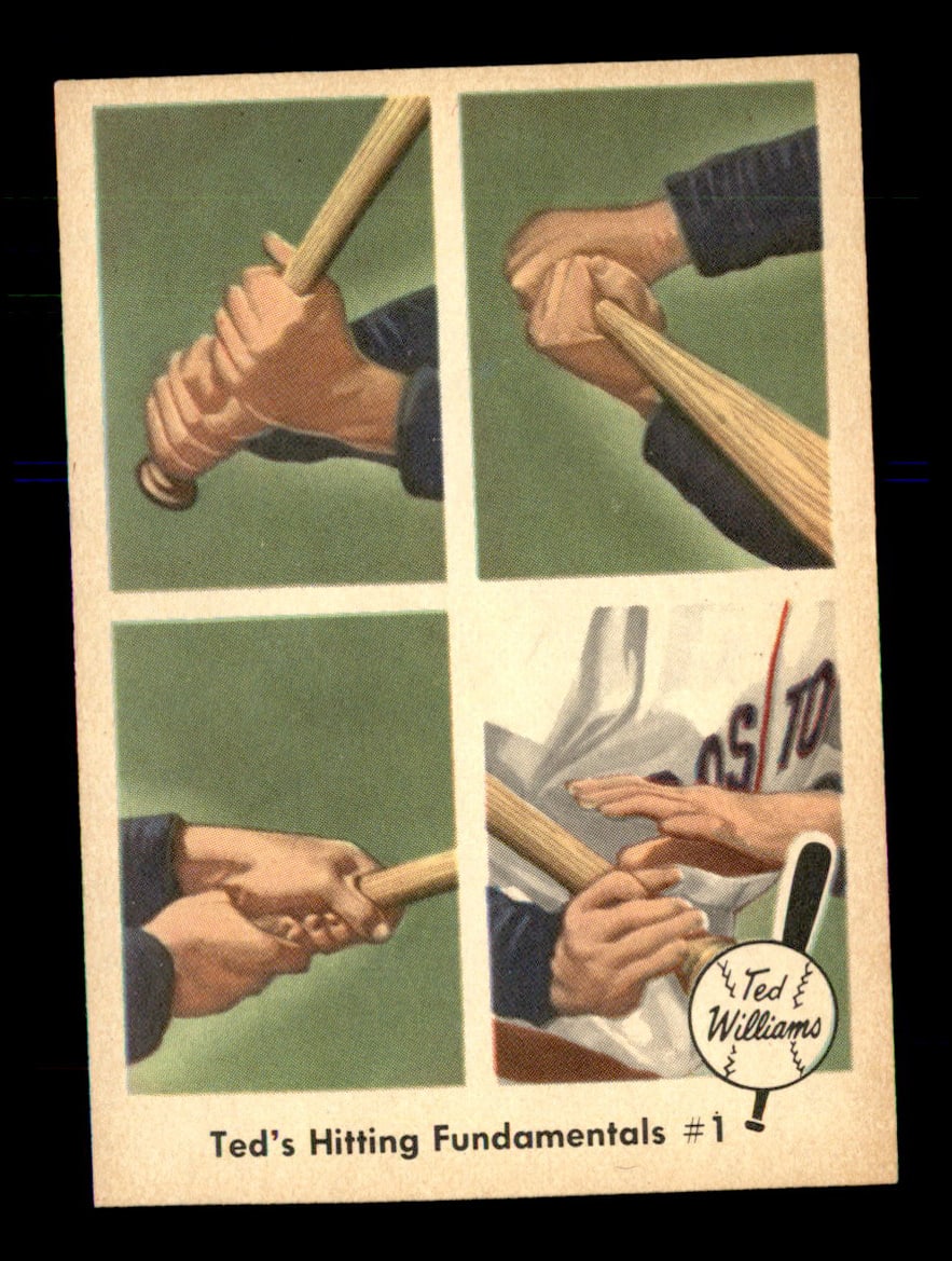 1959 Fleer #71 Ted's Hitting Fundamentals #1 NM-MT
