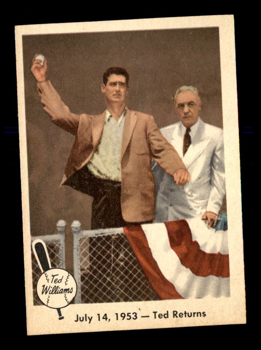 1959 Fleer Ted Williams #48 July 14th, 1953 - Ted Returns NM-MT