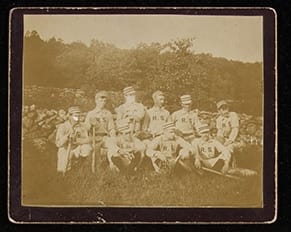 1880s-1900s semi-pro uniformed team photo on 4.25"x5.25" mount Type 1