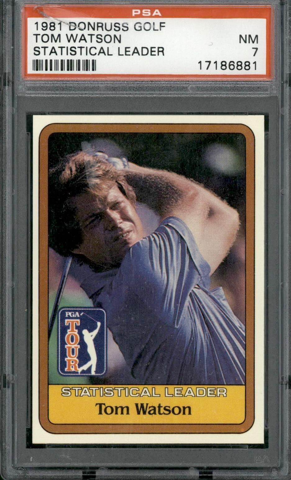 1981 Donruss Golf #0 Tom Watson PSA 7