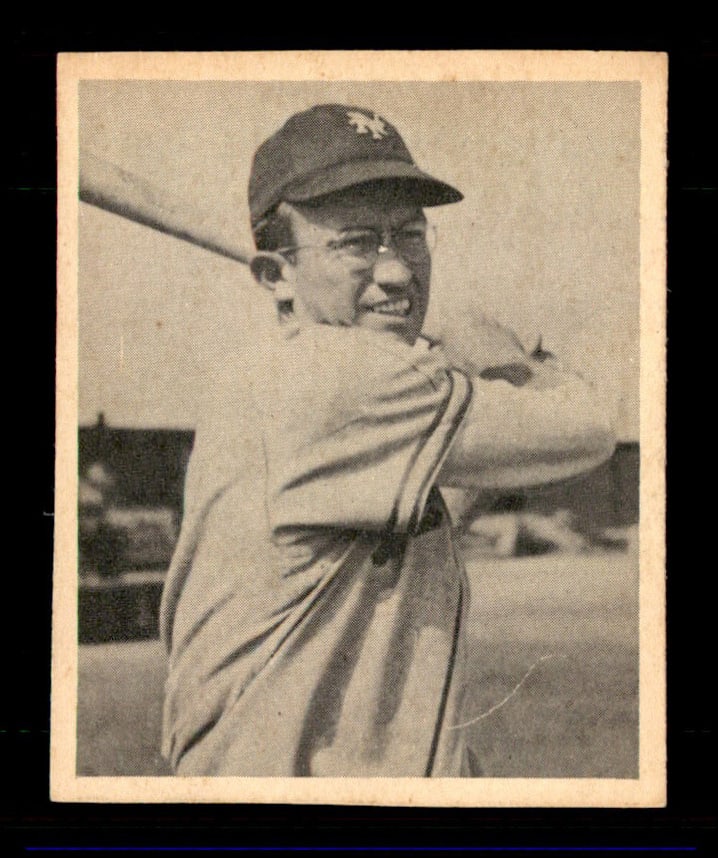 1948 Bowman #32 Bill Rigney (Miscut) NM-MT