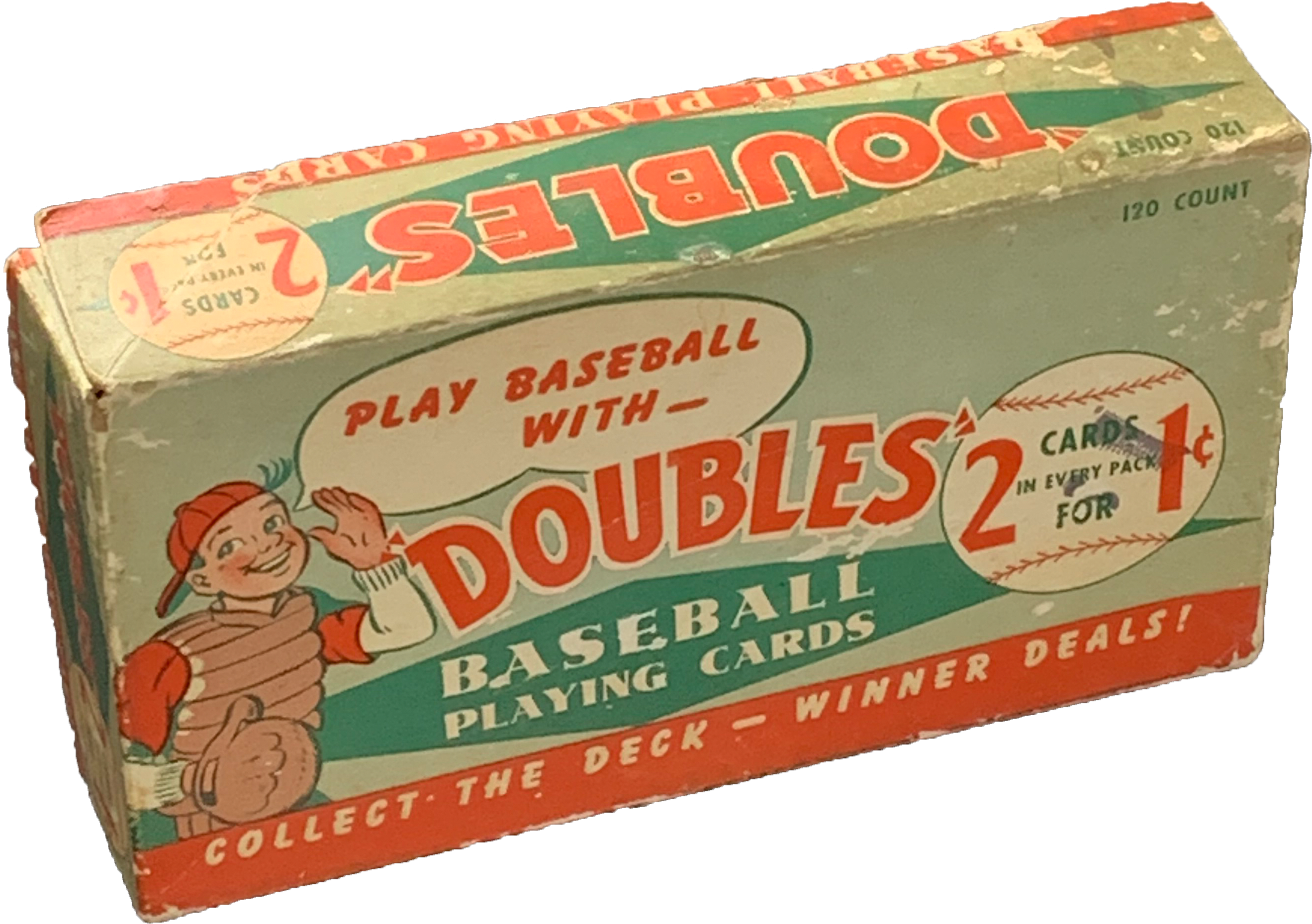 1951 Topps Baseball 1 Cent Wax Box with Lid