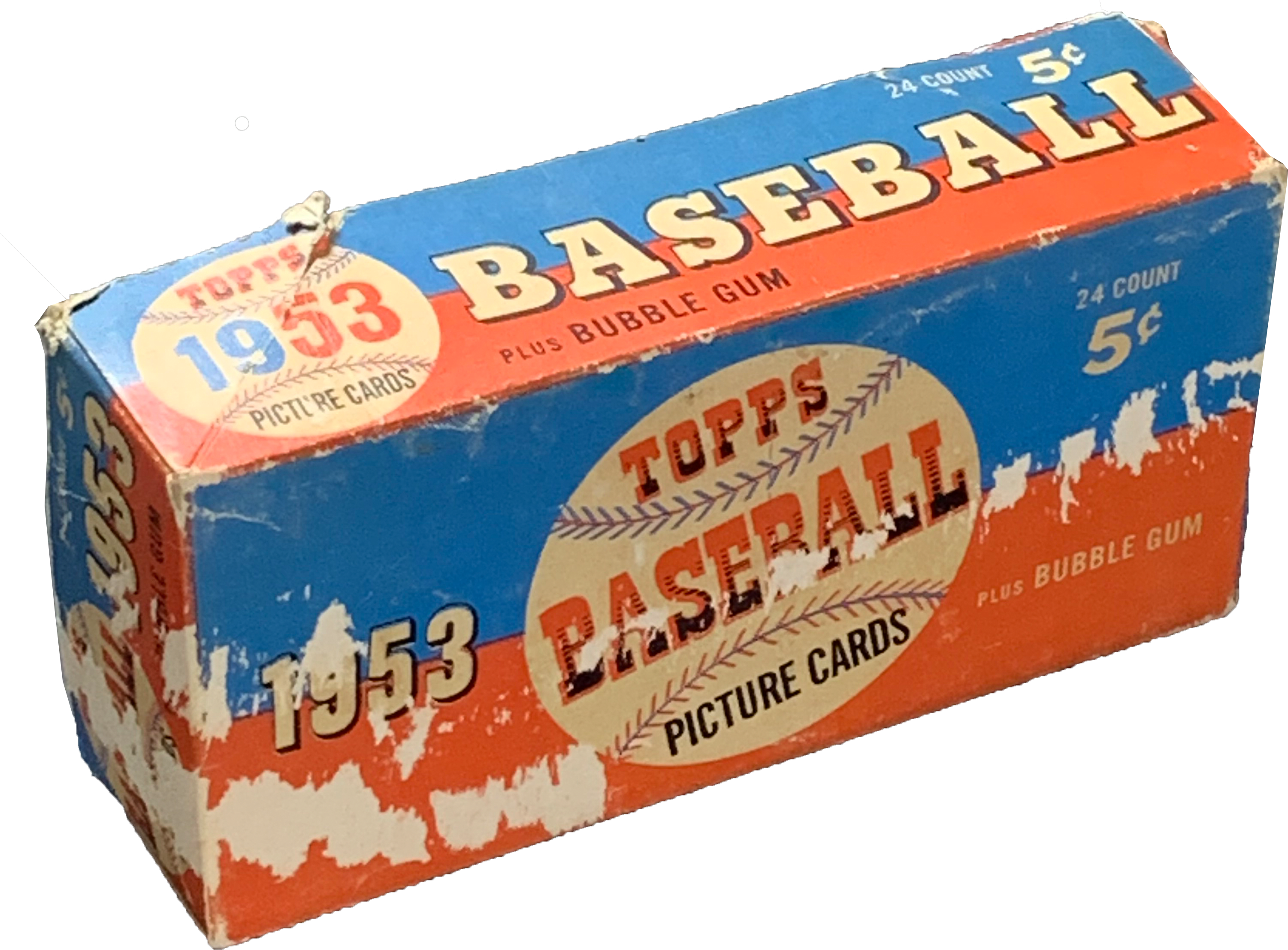 1953 Topps Baseball 5 Cent Wax Box Dated