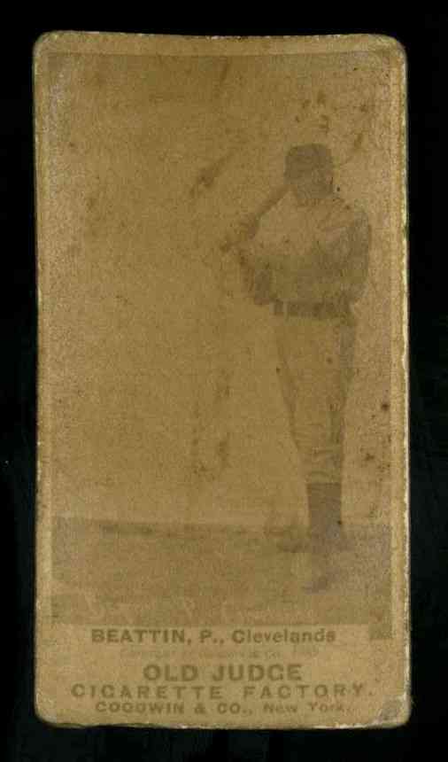 1887 N172 Old Judge #24-4 Ed Beatin - Ready to Strike GD