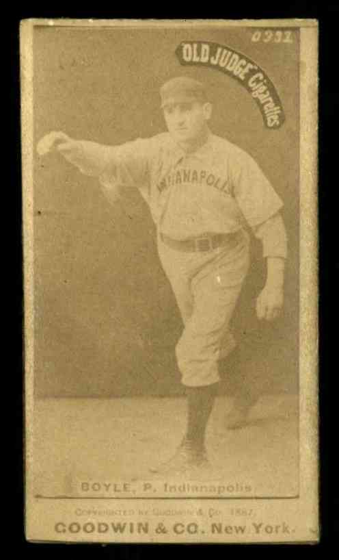 1887 N172 Old Judge #36-3 Henry Boyle - End of Pitch (Handsome Henry) GD