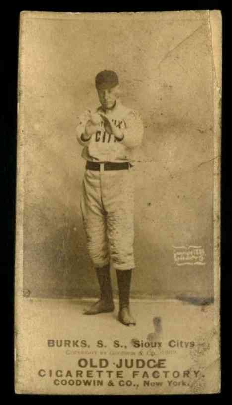 1887 N172 Old Judge #54-1 Bob Burke - Catch, Hands at Chest PR