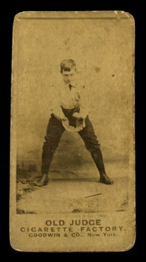 1887 N172 Old Judge #152-3 Bill Farmer - Catch PR