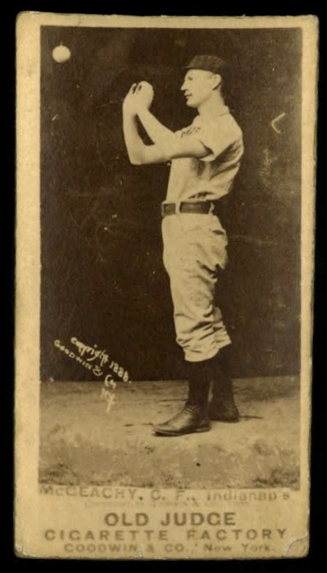 1887 N172 Old Judge #310-3 Jack McGeachy - Catch GD