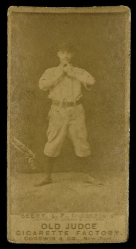 1887 N172 Old Judge #406-2 Emmett Seery - Ball in Hands VG-EX