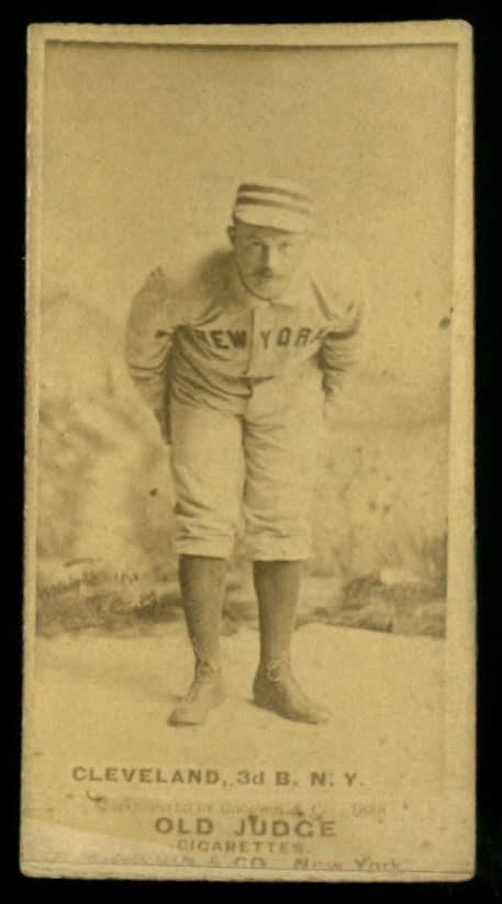 1887 N172 Old Judge #80-2 Elmer Cleveland - Bending Forward GD