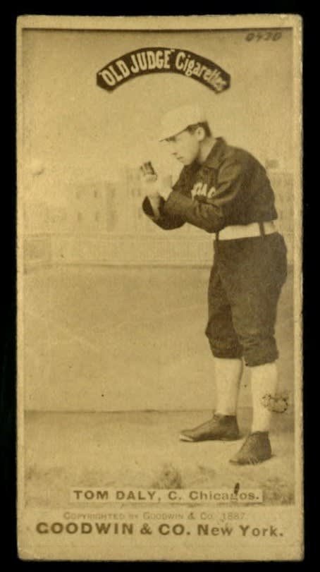 1887 N172 Old Judge #114-2 Tom Daly - Catch PR