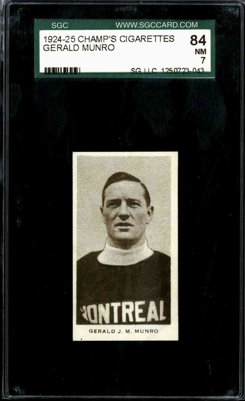 1924 C144 Gerald Munro SGC 84