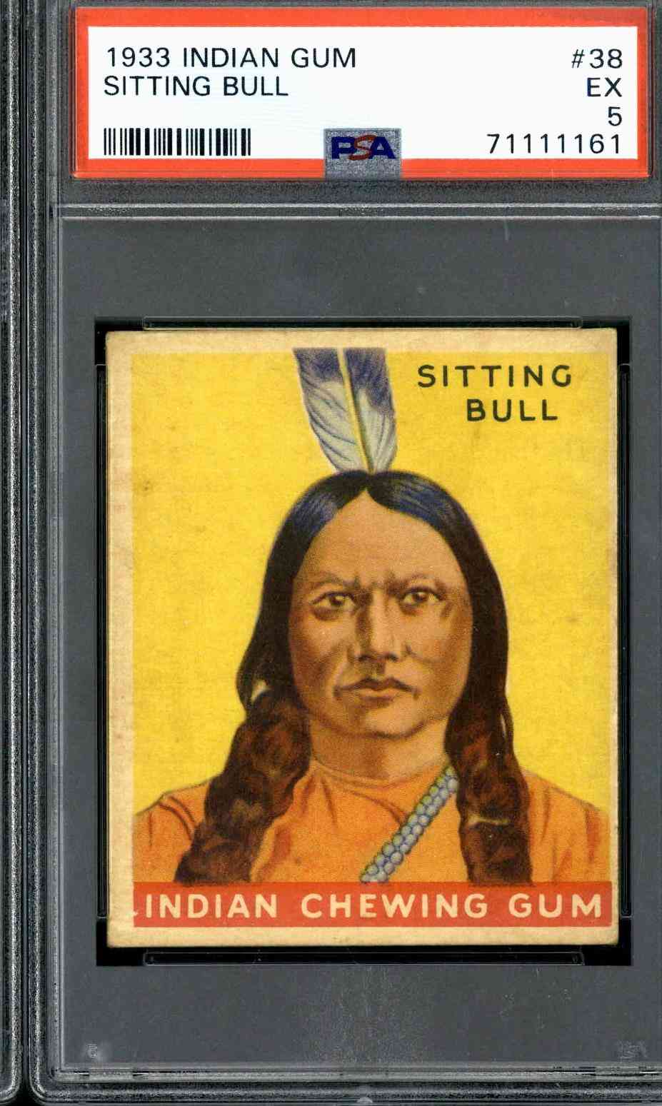 1933 Indian Gum #38 Sitting Bull PSA 5