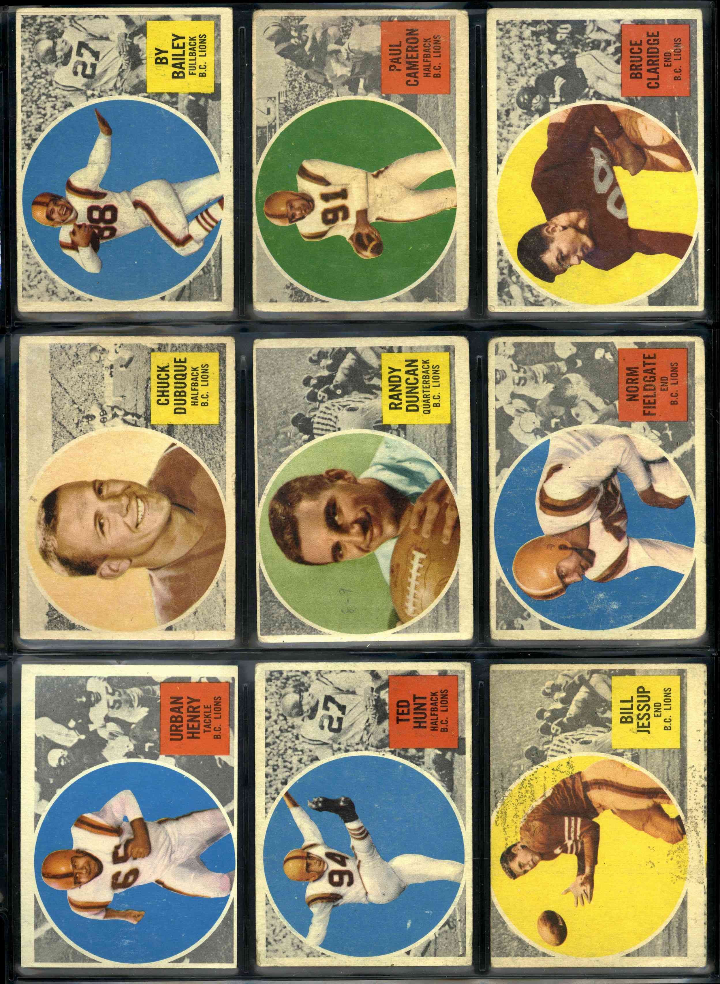 1960 Topps Football CFL Complete Set 88/88 VG