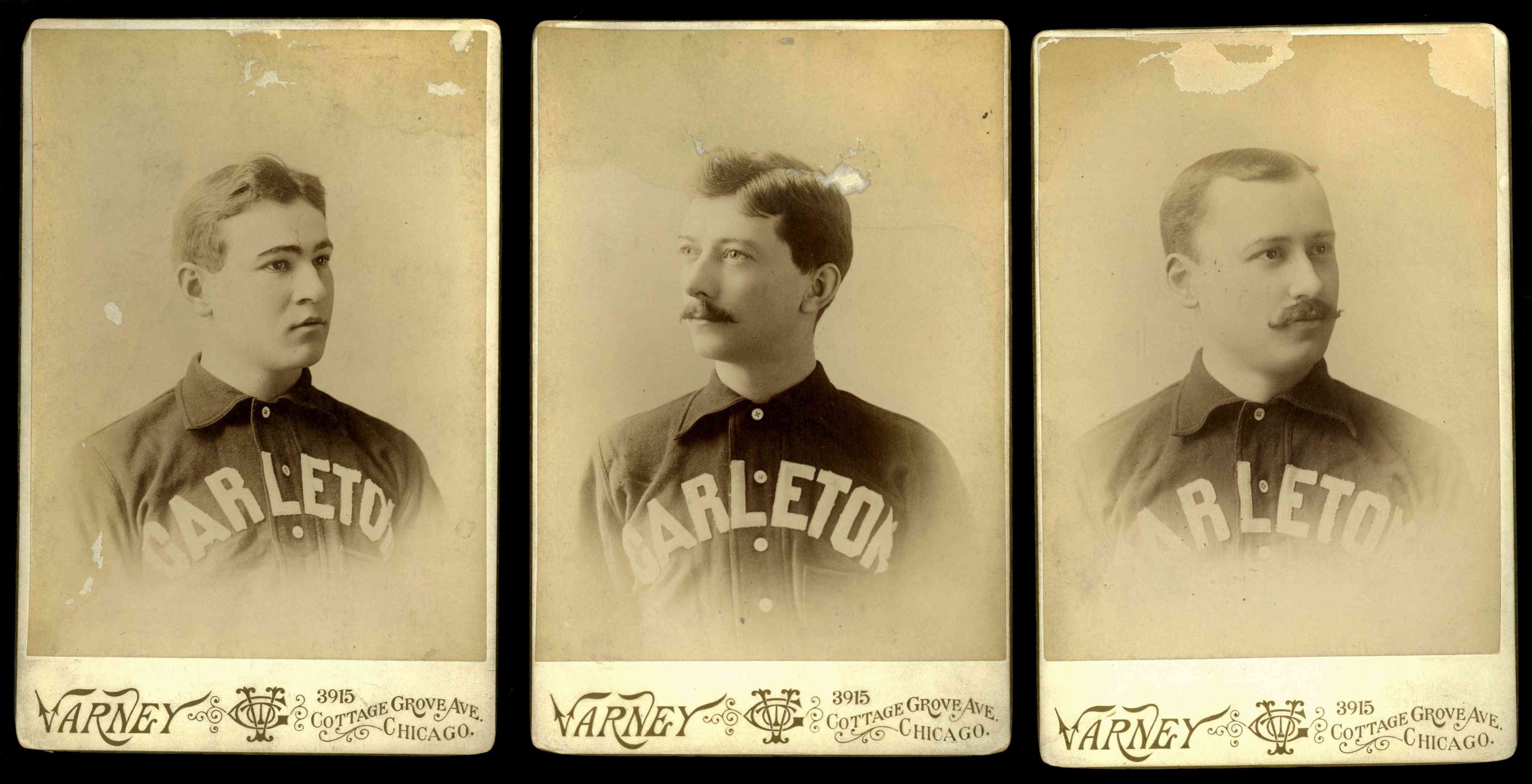 1888-89 Varney Studios Cabinet Photo Collection (Lot of 7)