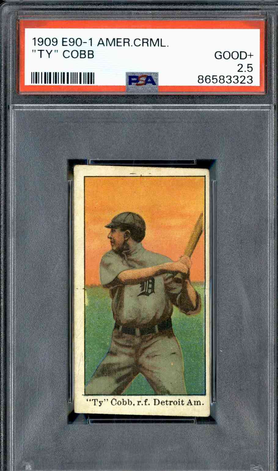 1909 E90-1 American Caramel Ty Cobb (High End) PSA 2.5