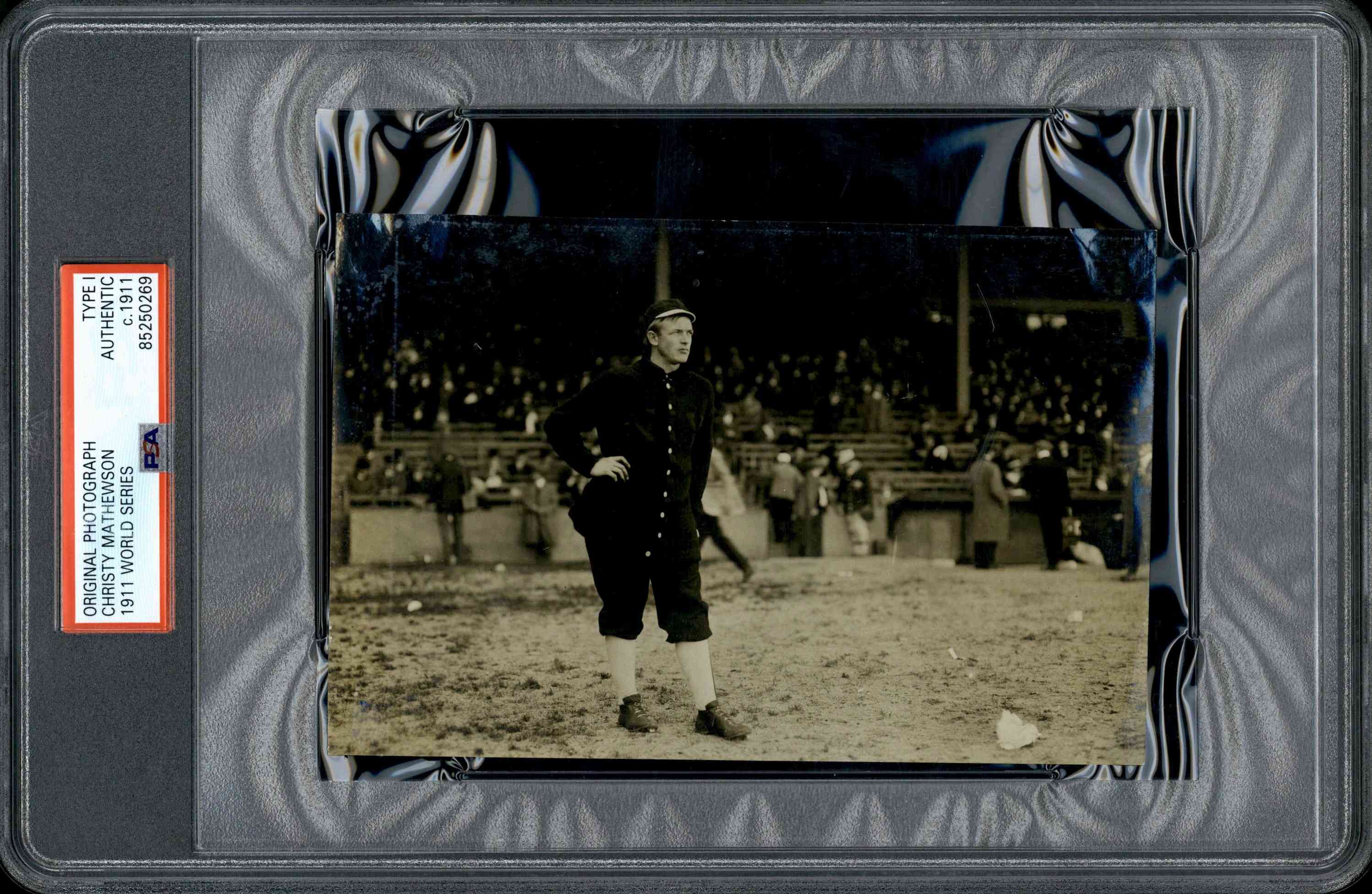 1911 World Series Christy Mathewson Original Photo Type 1 PSA/DNA Authentic 4x6"