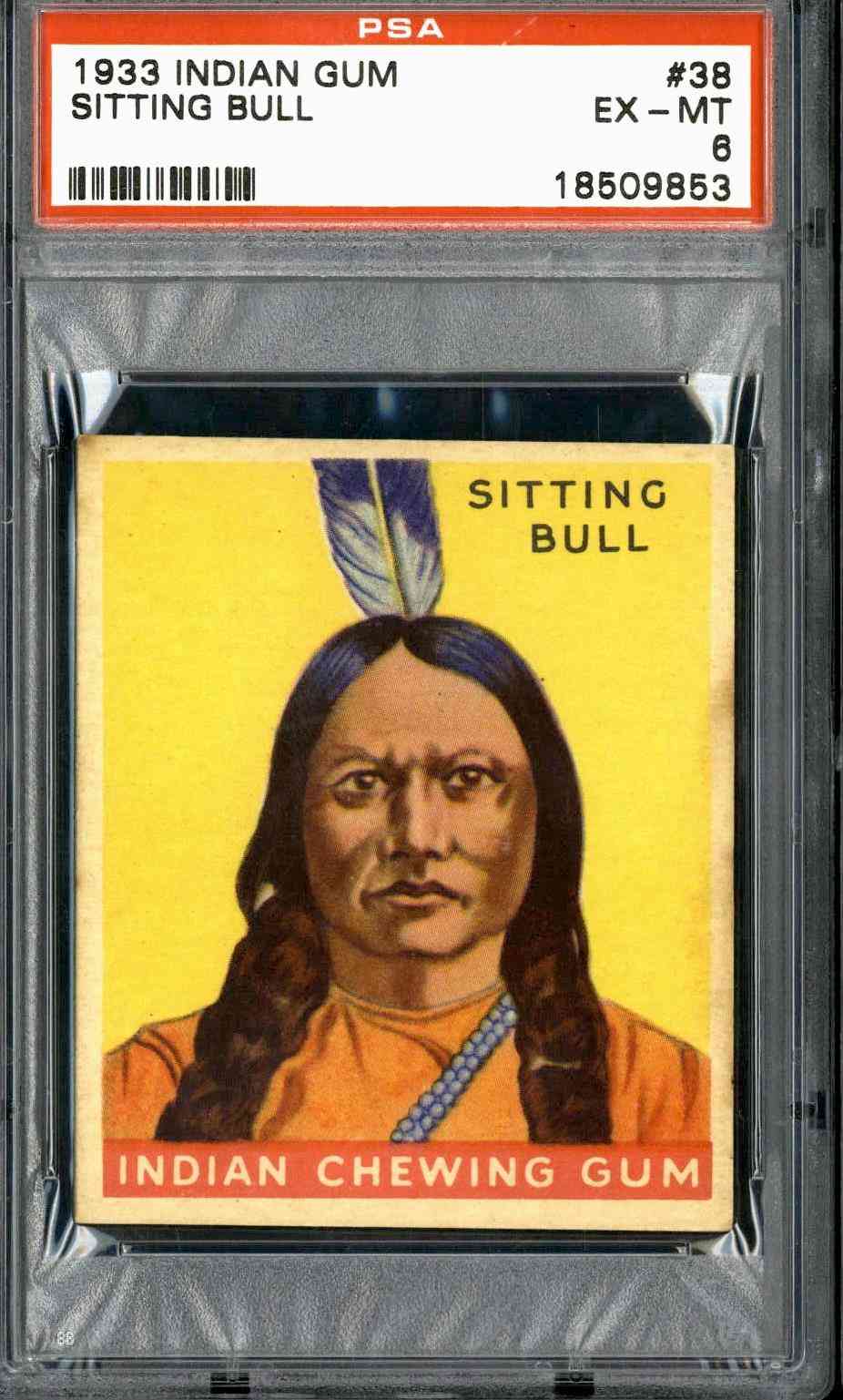 1933 Indian Gum #38 Sitting Bull PSA 6