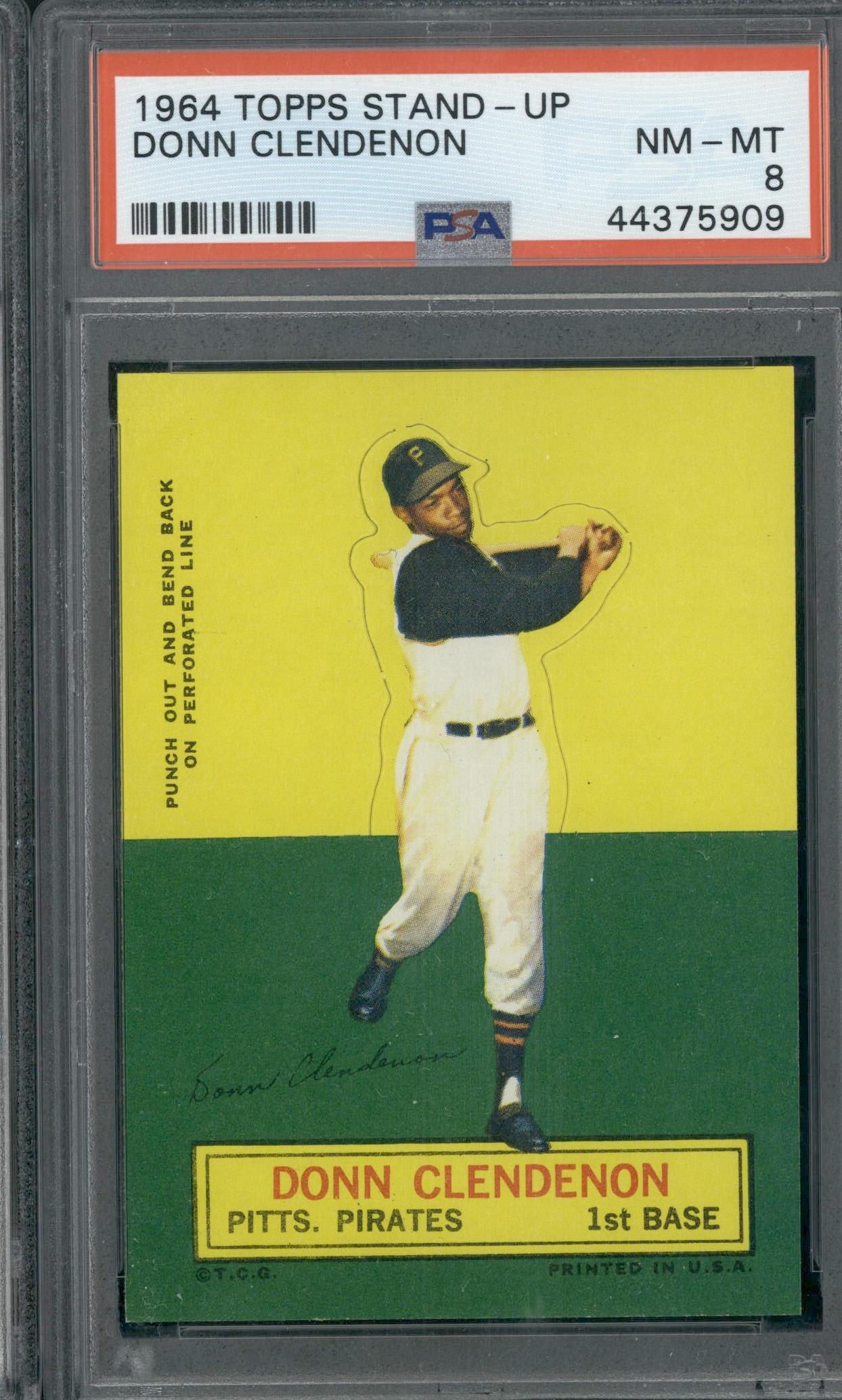 1964 Topps Stand-Up Donn Clendenon PSA 8