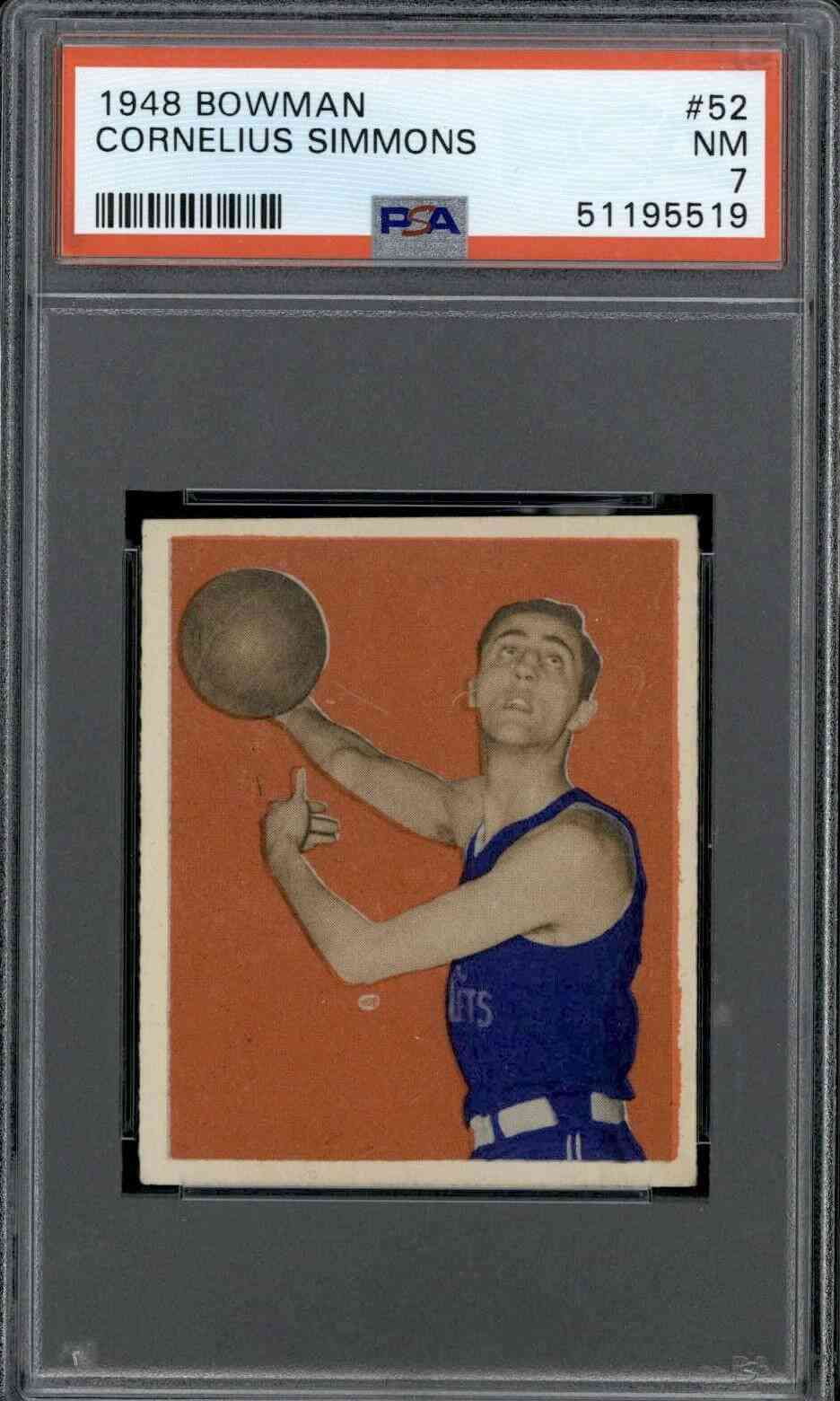 1948 Bowman #52 Cornelius Simmons PSA 7