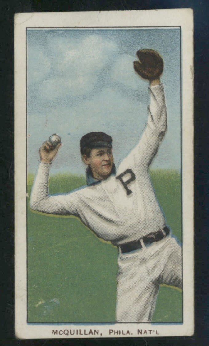 1909-11 T206 George McQuillan VG-EX Fielding Sweet Caporal 150