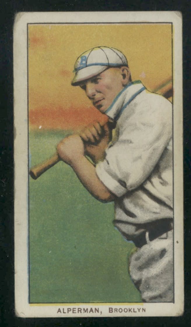 1909-11 T206 Whitey Alperman Brooklyn Sweet Caporal 150 VG+