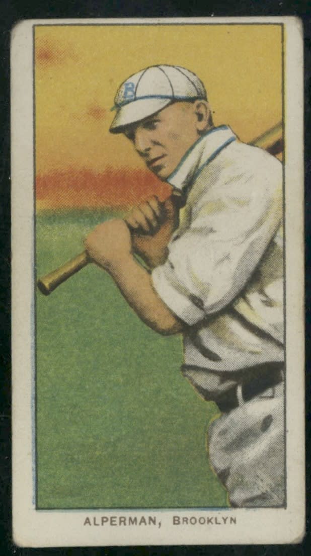 1909-11 T206 Whitey Alperman Batting Sweet Caporal 350 VG-EX