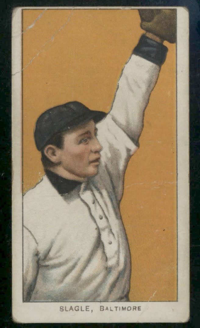 1909-11 T206 Jimmy Slagle Fielding Sweet Caporal 350 GD