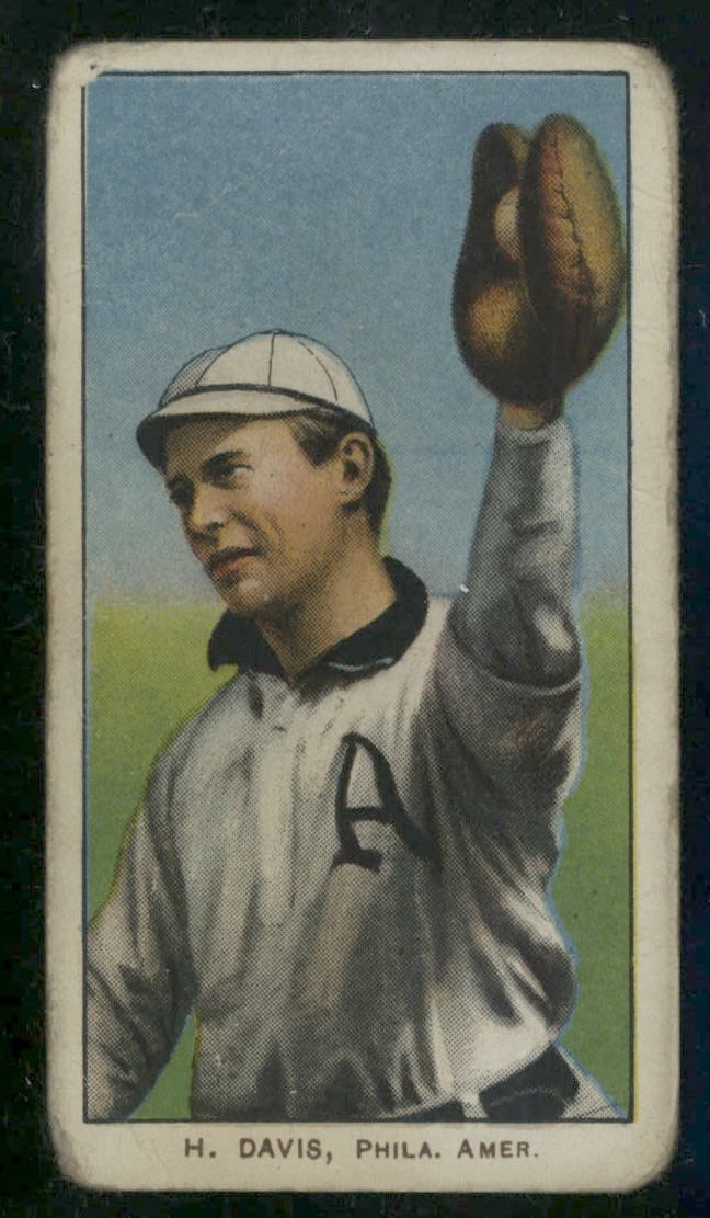 1909-11 T206 Harry Davis Philadelphia Piedmont 350 VG