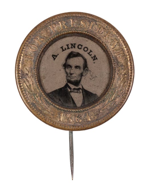 1864 Abraham Lincoln Election Ferrotype