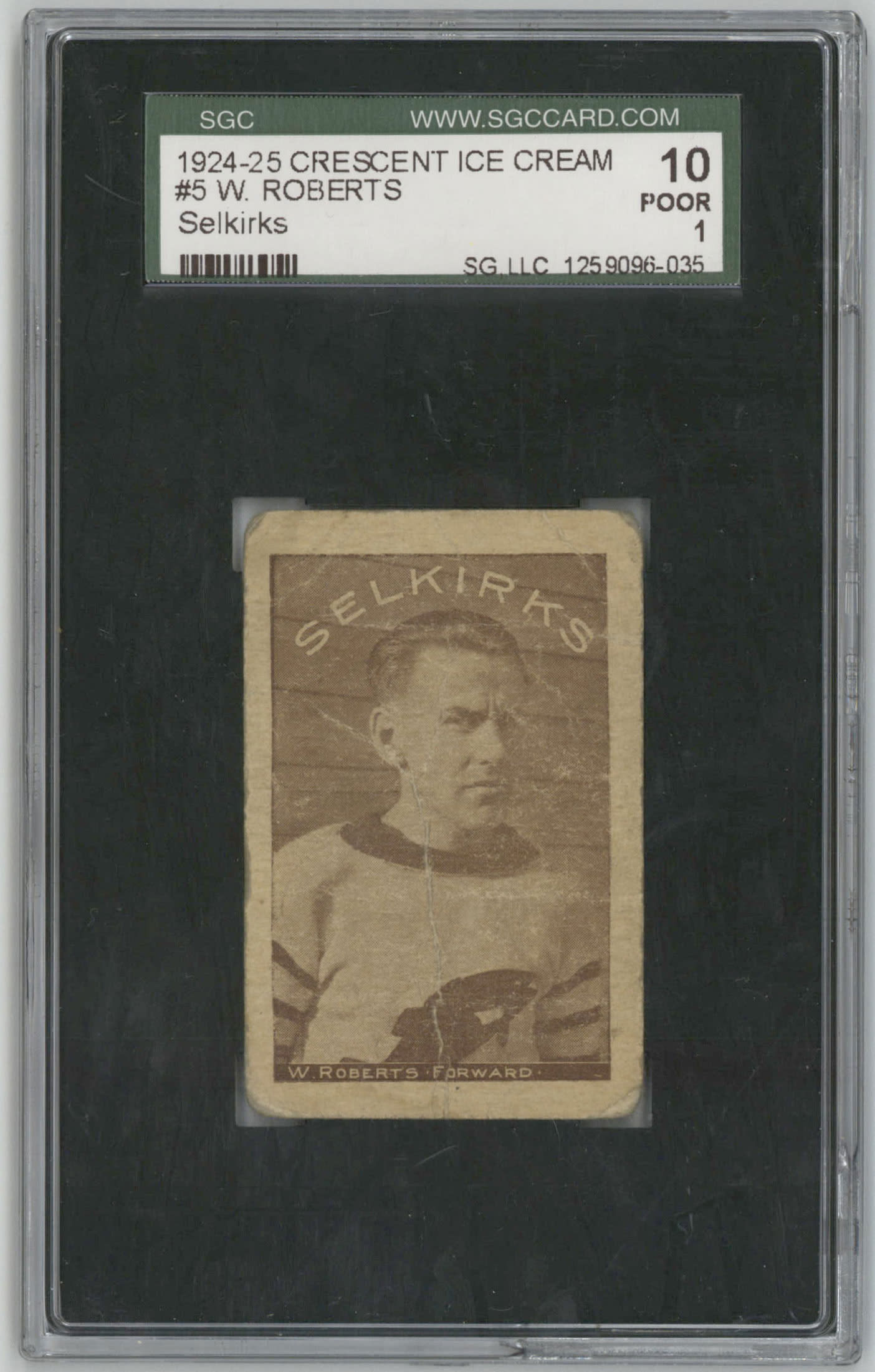 1924-25 Crescent Ice Cream #5 W. Roberts Selkirks