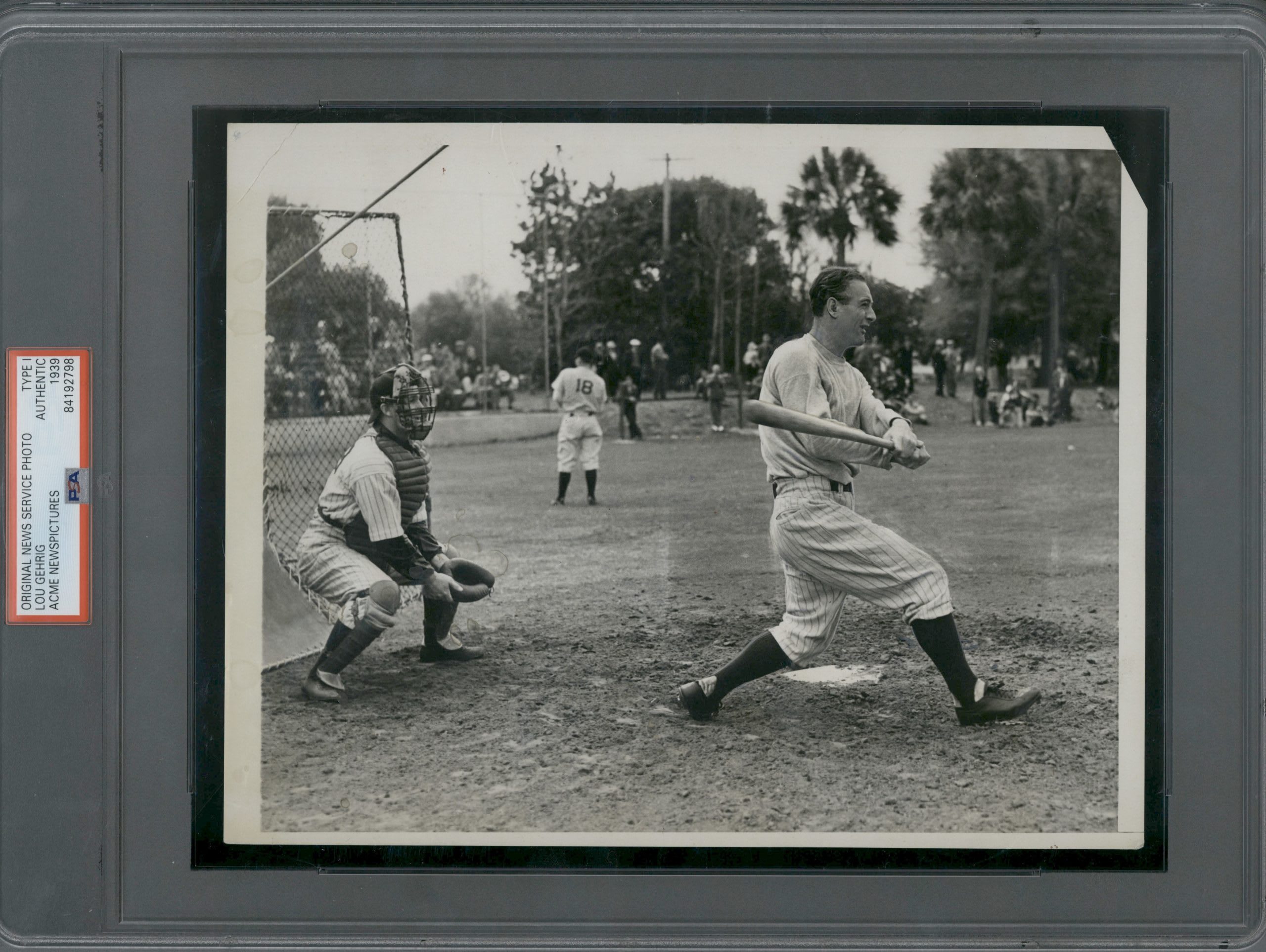 1939 Lou Gehrig Original Photo PSA DNA Type 1 Flats Authentic