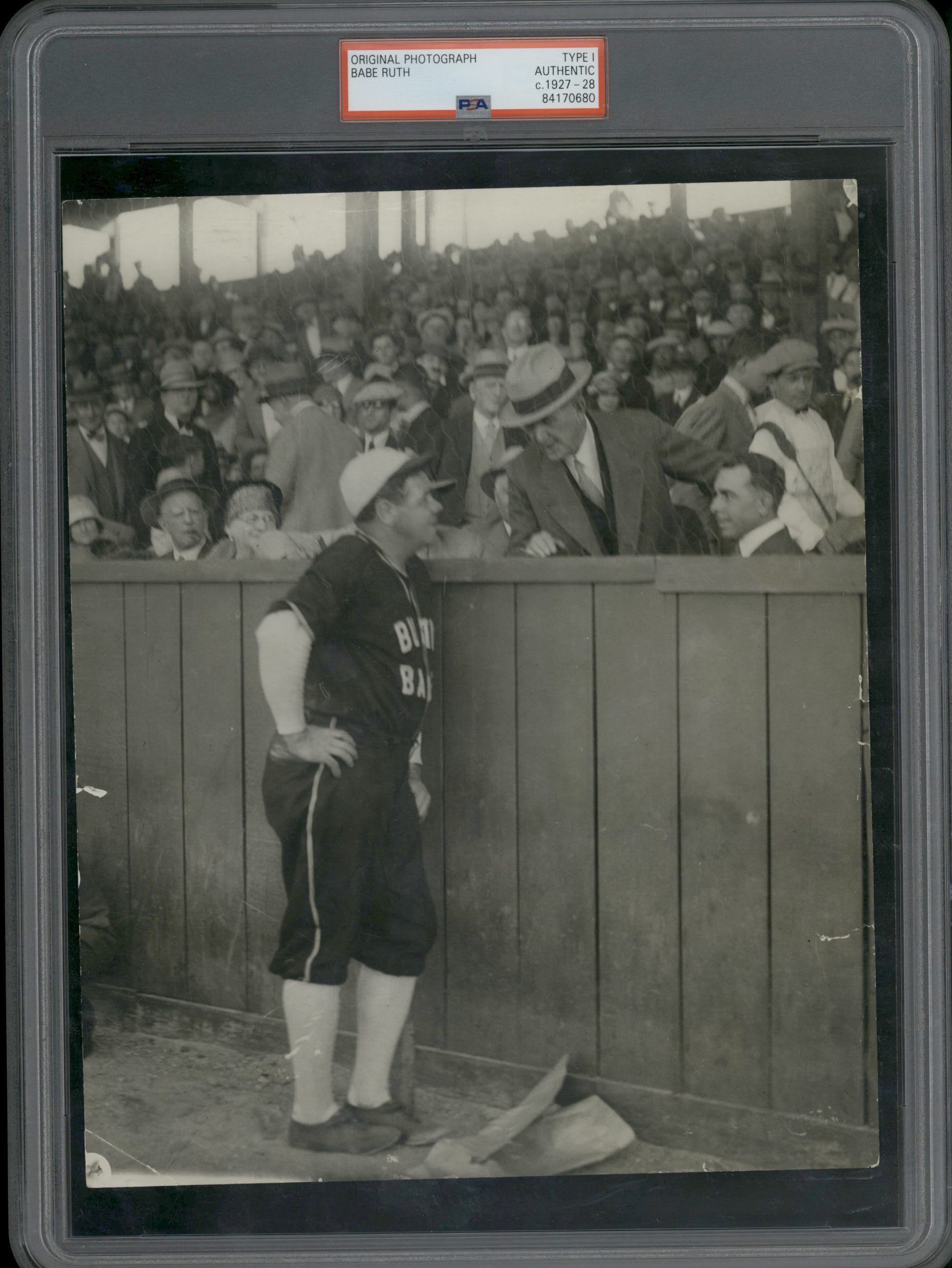 1927 Babe Ruth Barnstorming Tour Bustin Babe Type 1 Awesome PSA/DNA 8" x10"