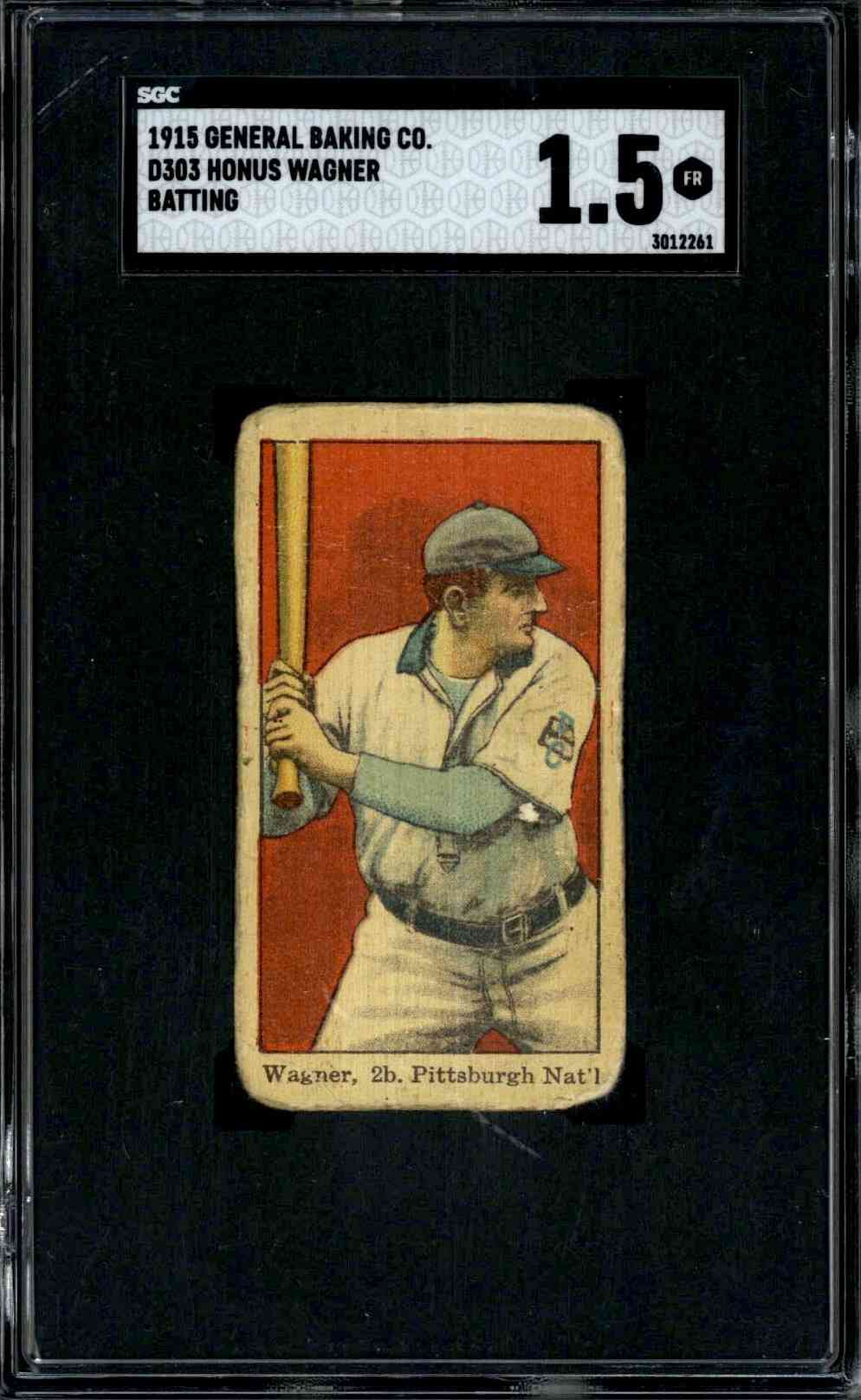 1915 D303 General Baking Honus Wagner (Batting)