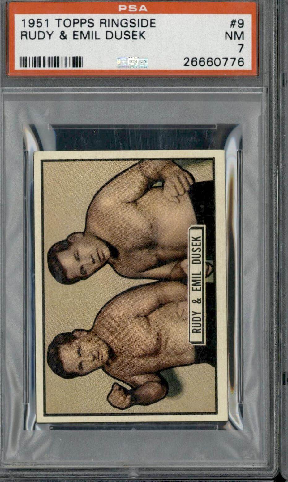1951 Topps Ringside #9 Rudy & Emil Dusek