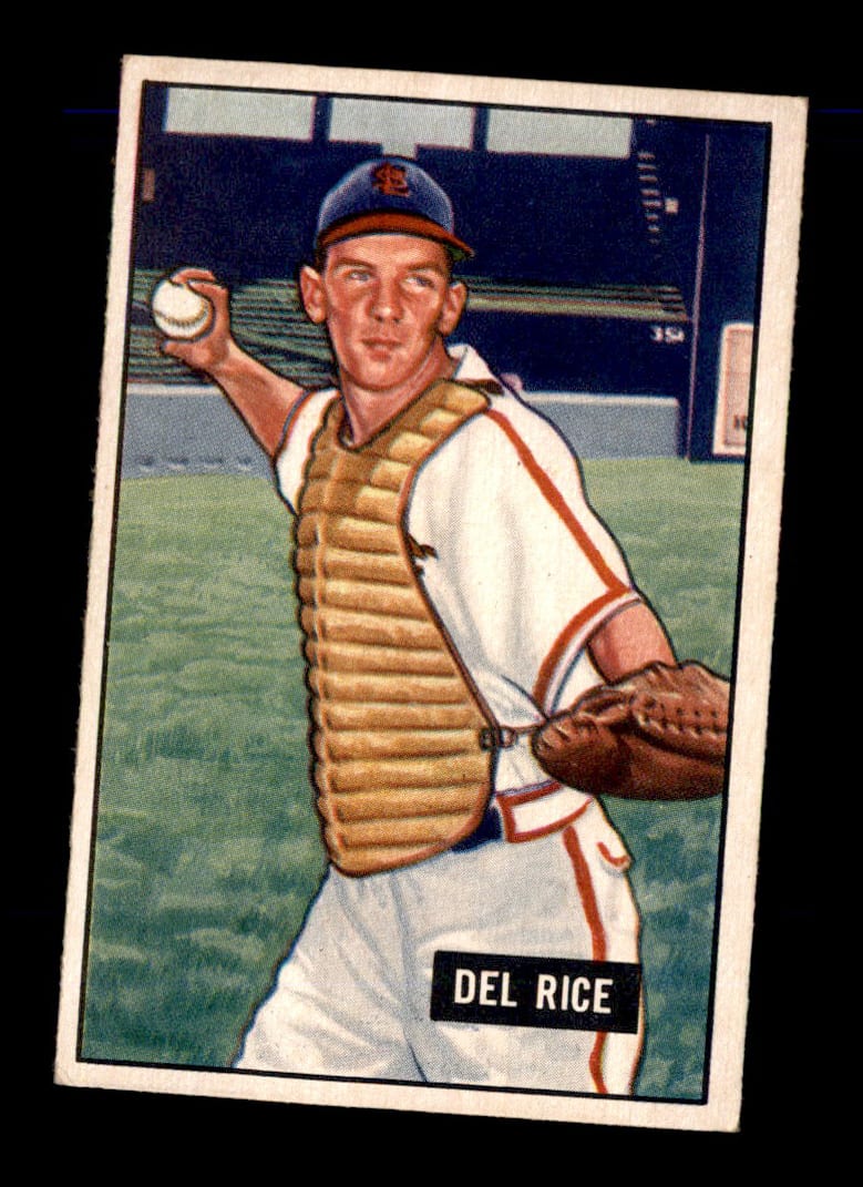 1954 Bowman #30 Del Rice – TonyeTrade