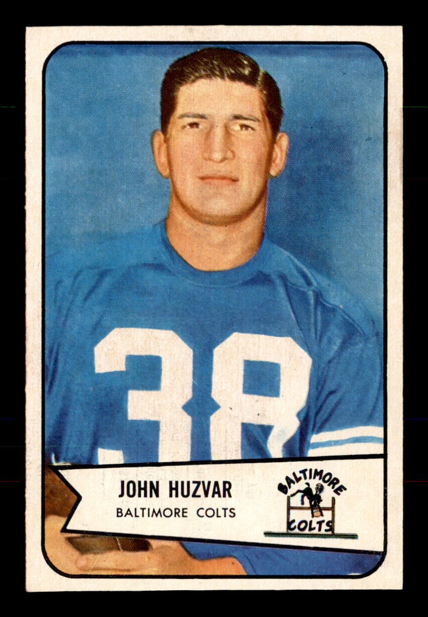 1954 Bowman #2 John Huzvar