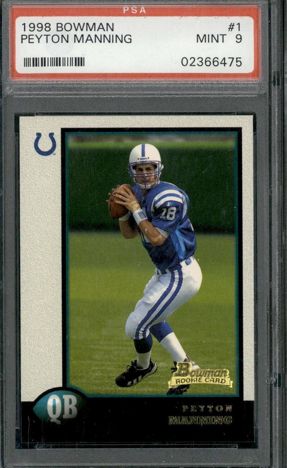 1998 Bowman #1 Peyton Manning