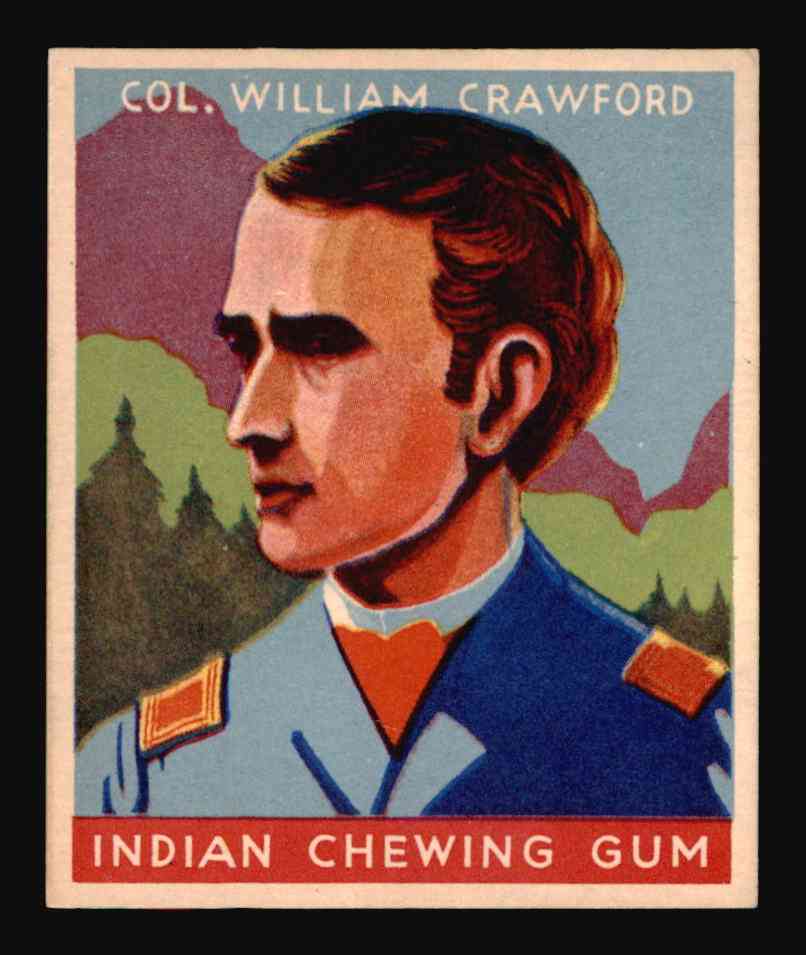1933 Goudey Indian #69 Colonel William Crawford NM