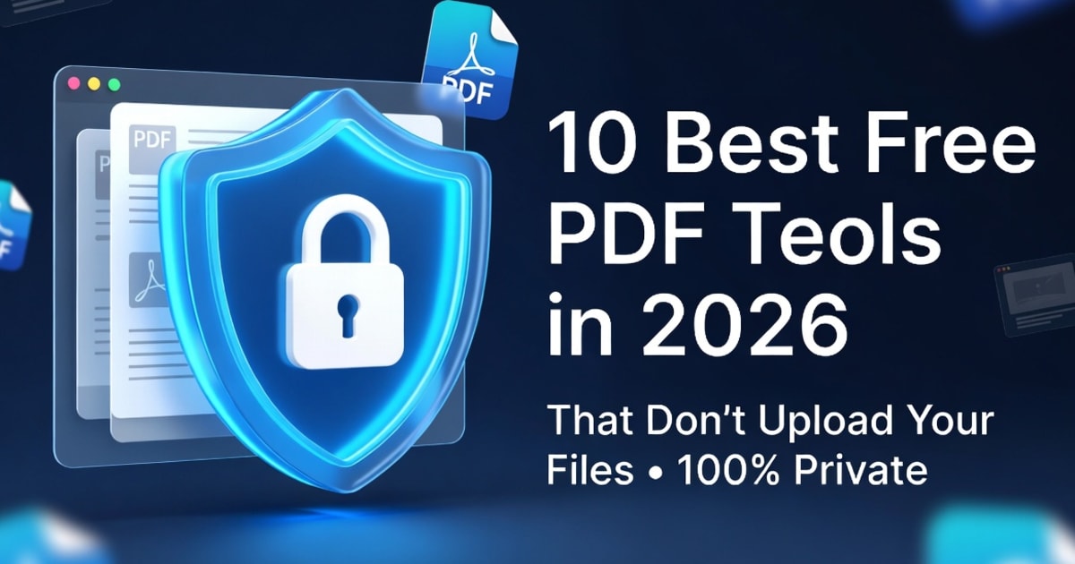 10 Best Free PDF Tools in 2026 That Don’t Upload Your Files