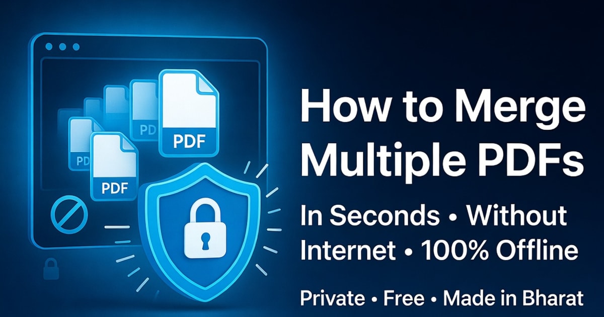 How to Merge Multiple PDFs in Seconds Without Internet (Offline Guide)