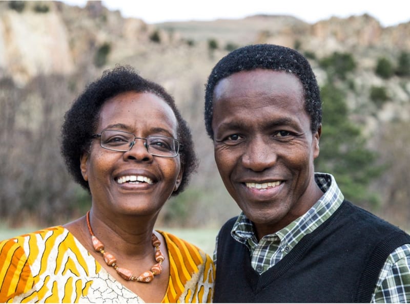 Mutua and Stephanie Mahiaini